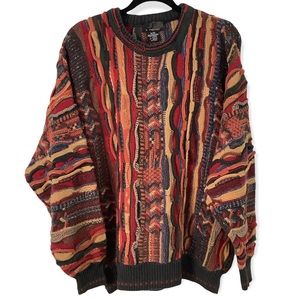 XL Coogi inspired vintage sweater. J. Ferrar.